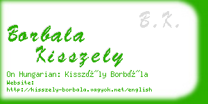 borbala kisszely business card